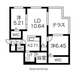 GRAN DUKE八軒【4階】の間取り