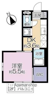 ヴェルドミールA【2階】の間取り