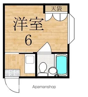 サンコーポ生駒【1階】の間取り