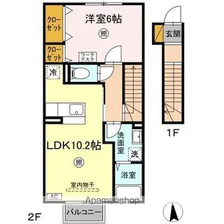 ストラール B【2階】の間取り