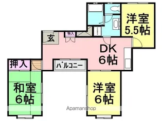 アンバサダー【302号室】の間取り