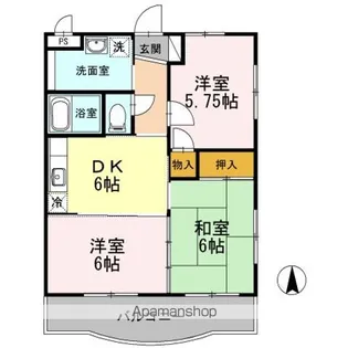 恵比寿ガーデンⅡ【2階】の間取り