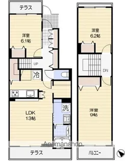 グラシア・フィス北寺尾 D棟【1階】の間取り