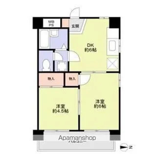 トレンディーイマII【4階】の間取り