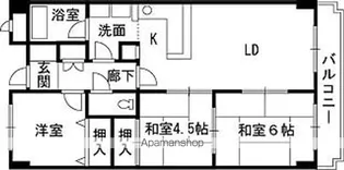 大阪府泉南市信達市場【マンション】の間取り