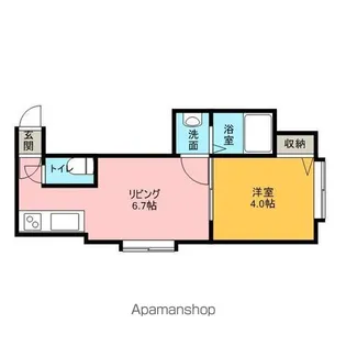 パセリーナ円山B【202号室】の間取り