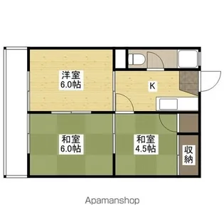 大宮グリーンハイツ【402号室】の間取り