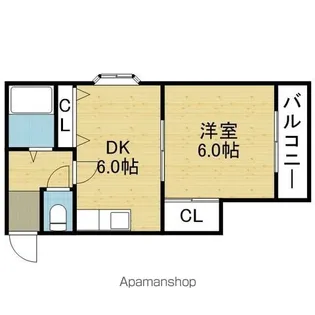 マリス平野【301号室】の間取り