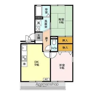 ハイカムールN【2階】の間取り