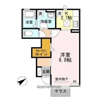 Chou Chou 橋目【1階】の間取り