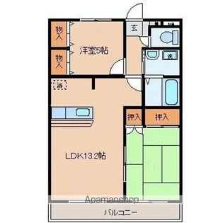 サンフィールドマンション【2階】の間取り