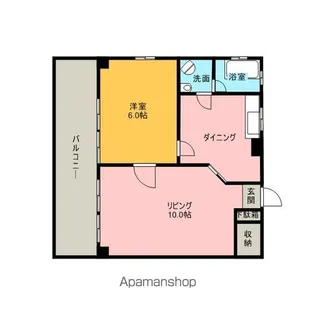 大倉ハイツ【201号室】の間取り