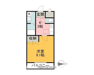 ルミエール【202号室】の間取り