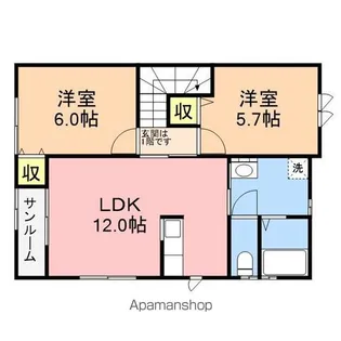 ミピアーチェ【C202号室】の間取り