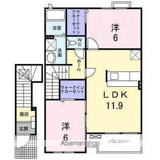 マードレC【2階】の間取り