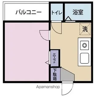 ウラノス竹の塚【3階】の間取り