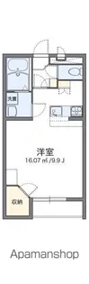 レオパレスバルミィウインド【2階】の間取り
