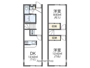 レオパレス上袋【105号室】の間取り