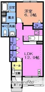 ベルフィオーレ C【1階】の間取り