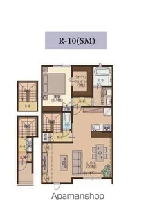ユーソニアン・前川東E【R10号室】の間取り