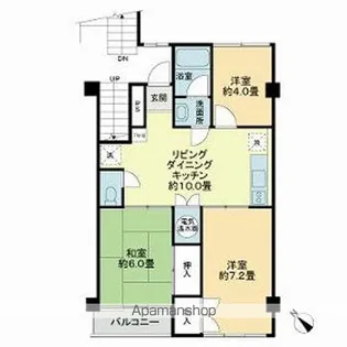 ライオンズマンション富士見台【3階】の間取り