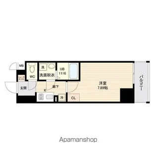 オープンブルーム品川南大井【3階】の間取り