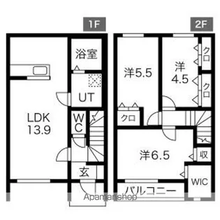 BLOOM(ブルーム)【102号室】の間取り