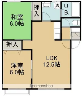 メゾンひまわり【202号室】の間取り