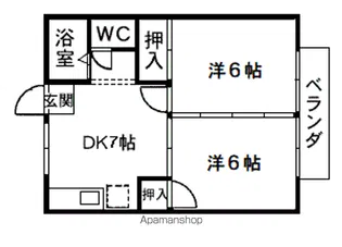 プレジールオオトヤ【2階】の間取り