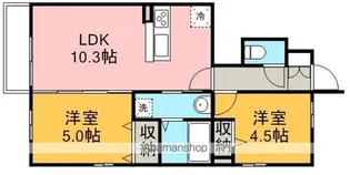 サンモール(新宿町)【1階】の間取り
