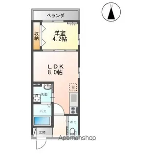 ロンド (LOND)【4階】の間取り