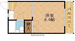 ハイツ嵯峨【3階】の間取り