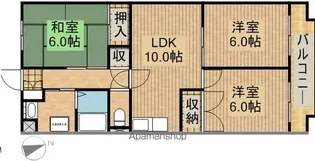 マンション大松Ⅱ【402号室】の間取り