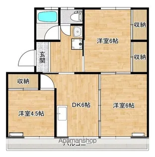 コーポせんしゅう【103号室】の間取り