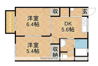 フローラル【2階】の間取り
