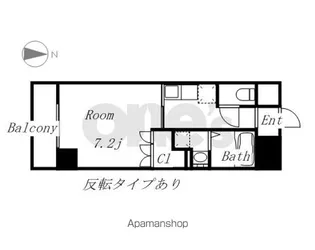1Kの間取り画像