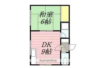 ユーハイム柴【1号室】の間取り