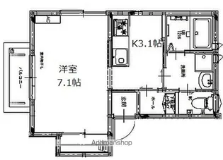 ファイゾニア山手町【201号室】の間取り