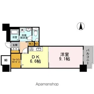 品川シーサイドビュータワー Ⅰ【13階】の間取り