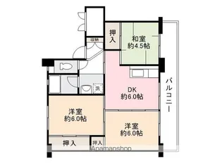 ビレッジハウス野間田1号棟【3階】の間取り