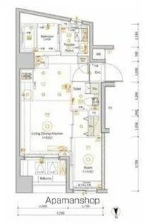 東京都中野区中央4丁目【マンション】の間取り