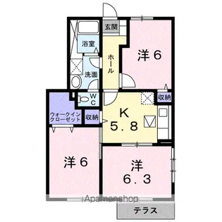 ジェントリーⅢ【1階】の間取り