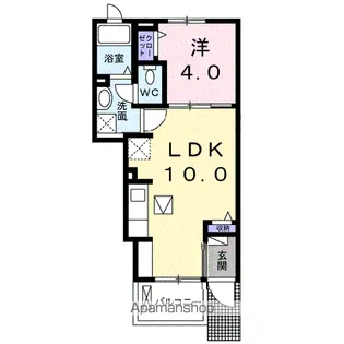 HIRSCH HOUSE C【1階】の間取り