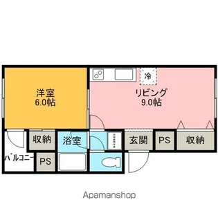 カルミアヴェール【203号室】の間取り