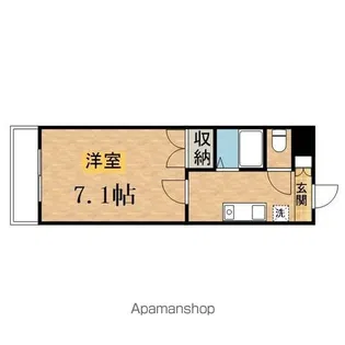 HILL’S L・R(新館)【210号室】の間取り