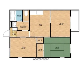 ビューハイツ【A101号室】の間取り