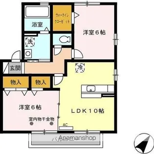 リビングタウンヴェルード A【2階】の間取り