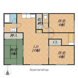 北海道帯広市西二十二条南3丁目【一戸建】の間取り