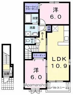 リアン【2階】の間取り