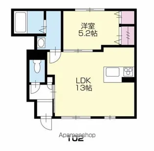 シャーメゾン サン フローリッシュ【1階】の間取り